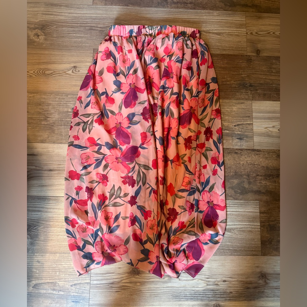Long Floral Skirt